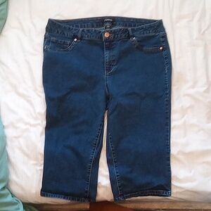Woman's long shorts size 20 W blue jean type